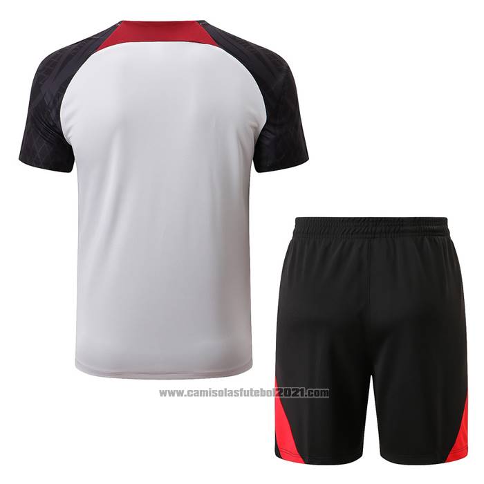 Fato de Treino Liverpool Manga Curta 2022-2023 Branco - Calcas Curta